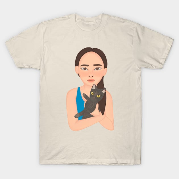 Little Cat Lover T-Shirt by Ceeshore